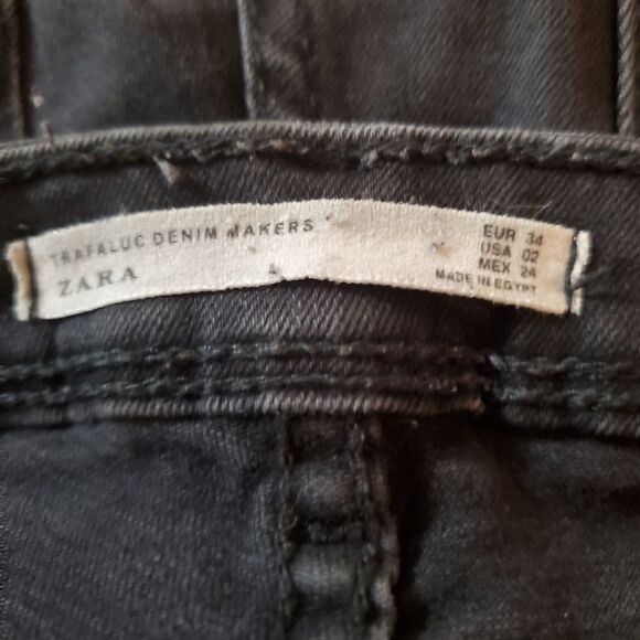 Zara Trafaluc Denim Makers Black Jeans (2) - Picture 5 of 5